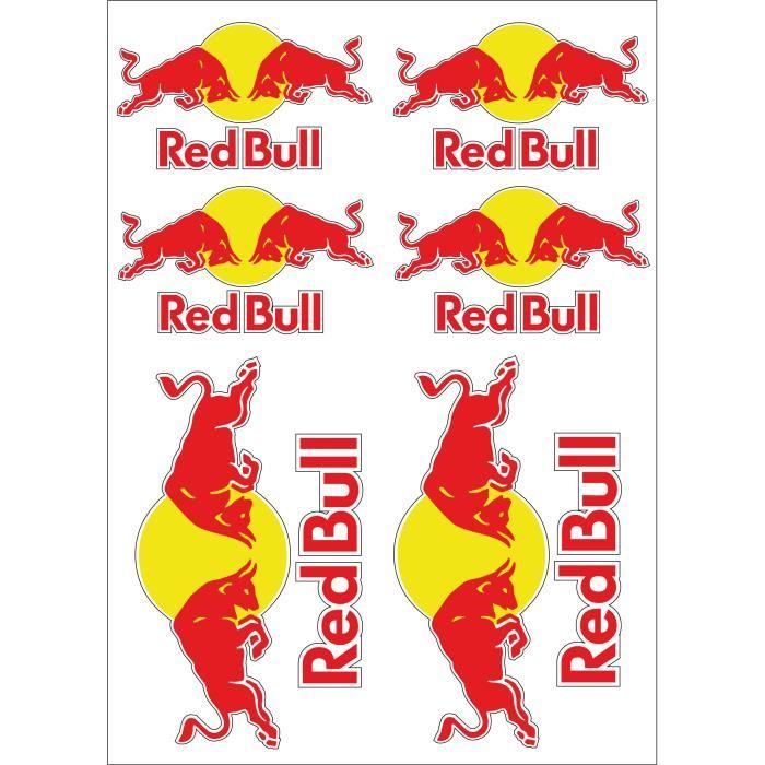 Stickers Red Bull Autocollants Moto Red Bull