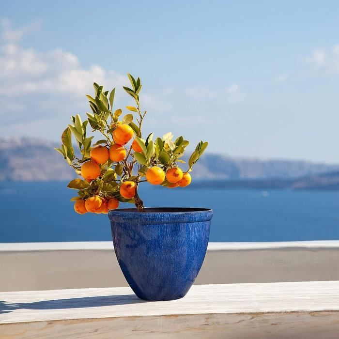 Lot De 2 Pots De Fleurs En Céramique Pour Fleurs, Plantes, Diamètre
