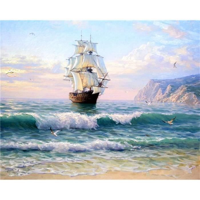 Kit De Peinture à L'huile Par Numéros Sur Toile 40 X 50 Cm  16 X 20 Pouces Motif Urbain Ideal Pour Adultes Et Enfants Debutants Decoration Murale 99370108