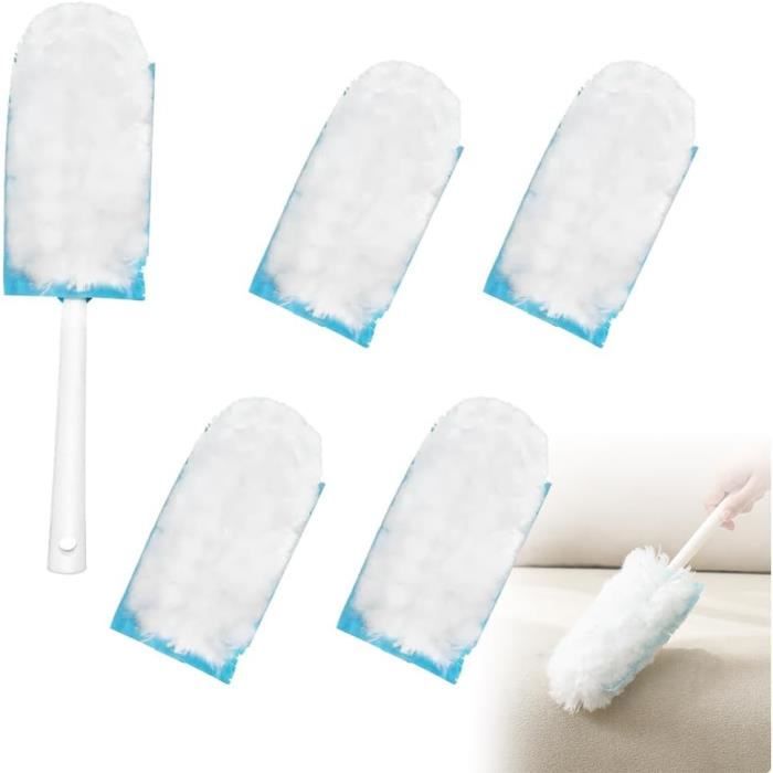 Lot de 4 plumeaux électrostatiques rétractables - Outil de nettoyage étendu - Au quotidien