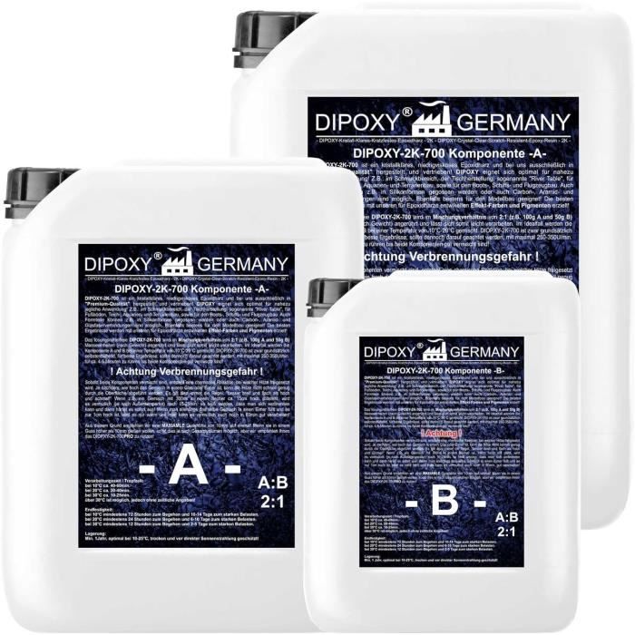 Résine Époxy DIPOXY Professionnelle Transparente 6KG 2K700 - Cdiscount ...