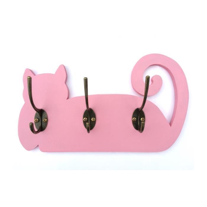 Patere Chat Rose Pour Chambre Fille Cdiscount Puericulture Eveil Bebe