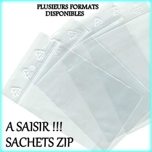 Sachet plastique ZIP / Zip Bag Transparent 60x80mm