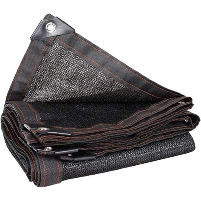 Filet D'Ombrage Noir 90% HDPE – Protection Solaire Ultra Résistante Pour Jardin, Terrasse, Serre & Piscine
