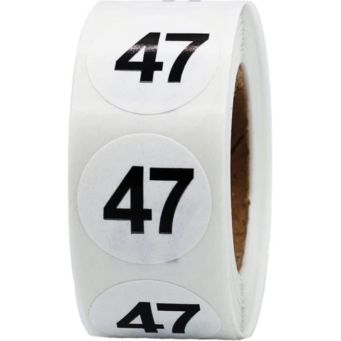 JAWSEU Autocollants De Numéro De Couleur, Étiquettes De Peinture Au Diamant Avec Numéros Diamond Painting Accessoires Pastille De Couleur Autocollant