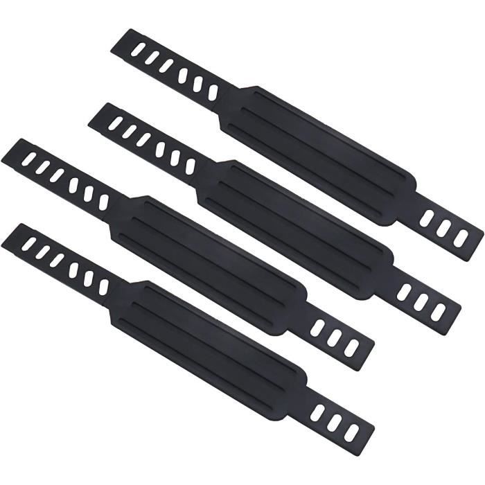 4 Sangles Pédale Vélo Nylon - 50cm Réglables Pour VTT Route Home Trainer