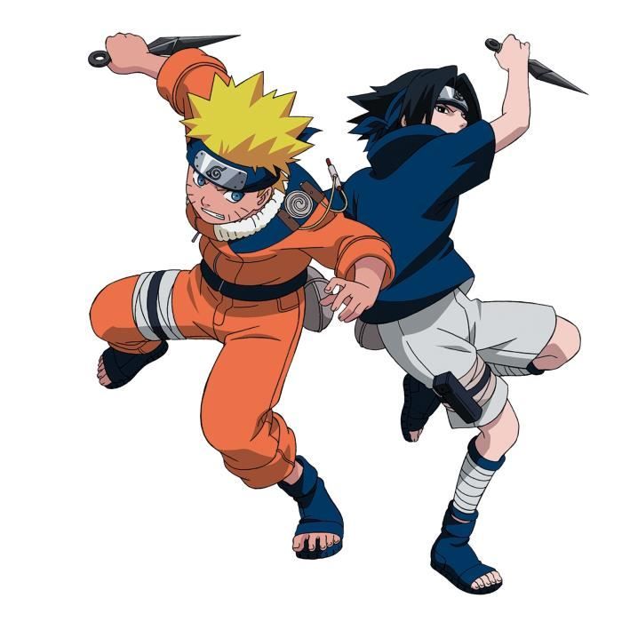 Sticker Autocollant Enfant Manga Naruto Et Sasuke Dimensions 55x70cm Cdiscount Maison