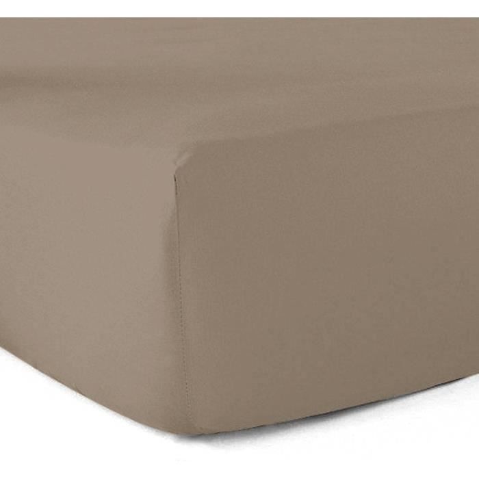Drap housse 140x190 coton 57 fil