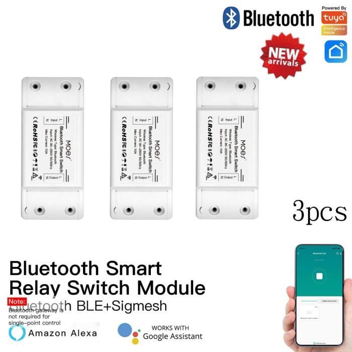 Bluetooth 3 PCs)Interrupteur d'Éclairage Intelligent WiFi, Minuterie de  Disjoncteur Universelle, Télécommande sans Fil, Fonctionne - Cdiscount  Maison