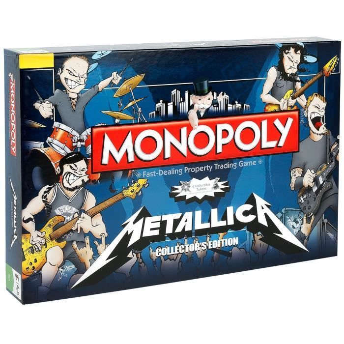 Monopoly Metallica – Jeu De Société Anglais, édition Spéciale, Neuf Sous Blister (Hasbro)