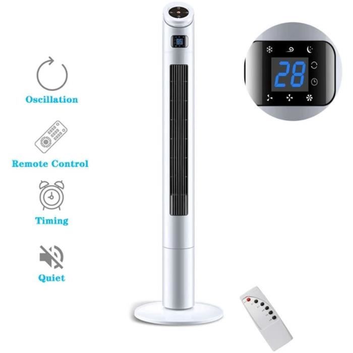 Climatiseur Mobile TUKIMA 4 En 1 | Rafraîchisseur D'Air Sans Évacuation, 1200 Ml, Oscillation 90° | Pour Bureau, Chambre, Silencieux