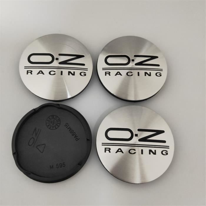  4 pièces Auto Cache Moyeux pour OZ Racing 68MM Cache Moyeu  Aluminium+ABS Cache de Roue Centrale Accessoires de Voiture,7