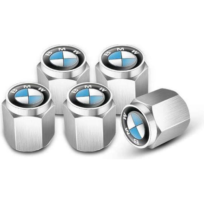 Lot De 4 Bouchons De Valve De Pneu De Voiture En Aluminium - Anti-poussière - En Aluminium - Pour Voiture, Vélo, Moto, Camion, Moto - Bleu