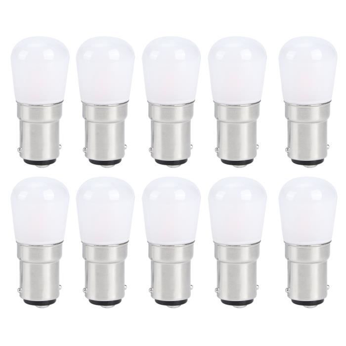 Ampoule LED - B15 - Lot de 10 - 15 W - Blanc chaud - Économie dénergie