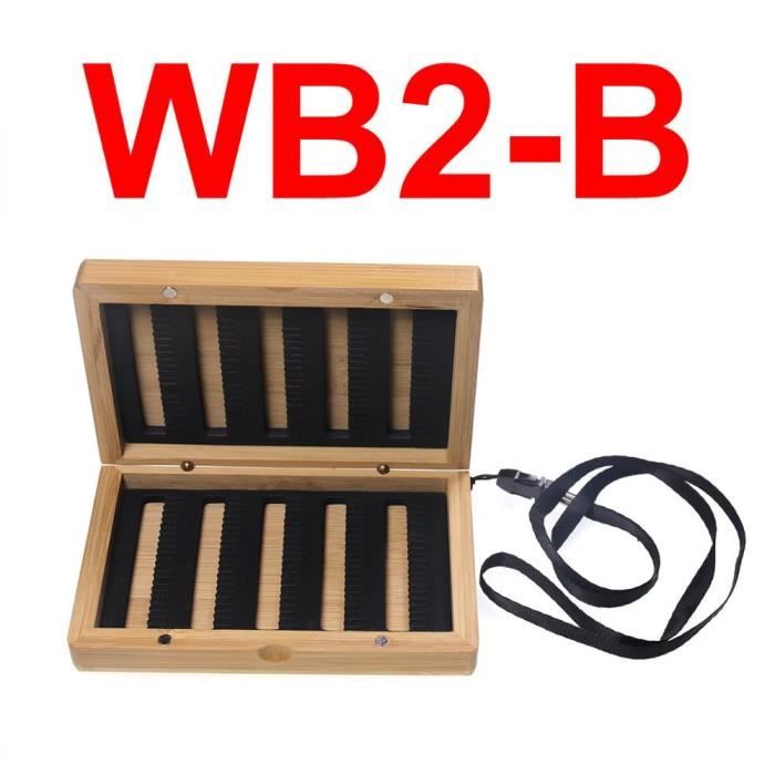 Boîte De Rangement Pour Mouches De Pêche – Portable En Bambou Avec Longe (3.9x2.8x1.1 Pouces)