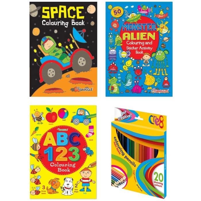 Livres d'activités et de coloriage pour garçons avec livre