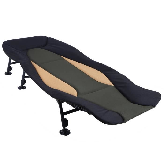 Mostal Camou 8-Bein Lit de Camp Rembourré Chaise de Pêche