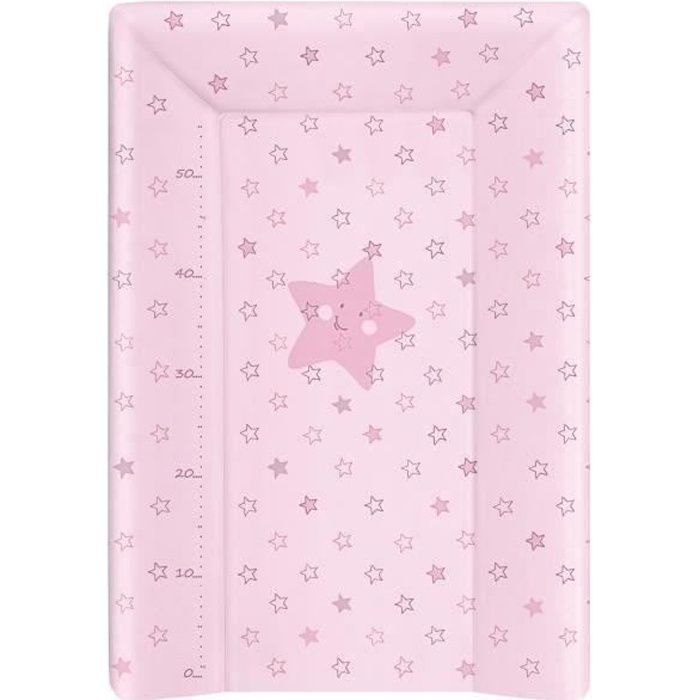 BABYCALIN Matelas à langer Luxe étoile rose