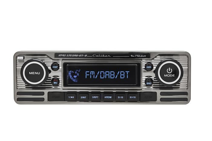 Autoradio Caliber RMD120DAB-BT-B Bluetooth Rétro 4 x 75W Noir