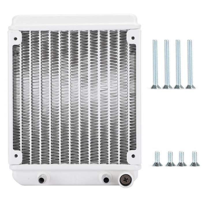 Radiateur Eau 12 Tubes Aluminium – Refroidisseur PC 120/240/360mm Avec Séparateur D’Eau G1/4