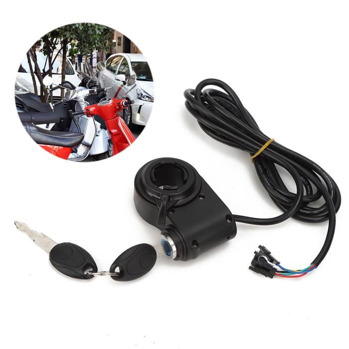 Poignée Accélérateur Vélo Électrique 36V Avec Affichage Tension Temps Réel – Bouton Marche/Arrêt, Écran LED Batterie, Compatible Scooter & Tricycle