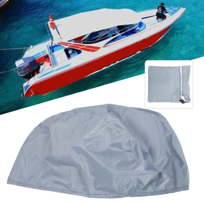Housse De Protection Pour Moteur Hors-bord 6-15 CV - Polyester Coupe-vent, Avec Sac De Rangement