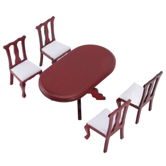 Maison De Poupée – Meubles Miniatures 4 Pièces (32 Accessoires) En Plastique, échelle 1:12