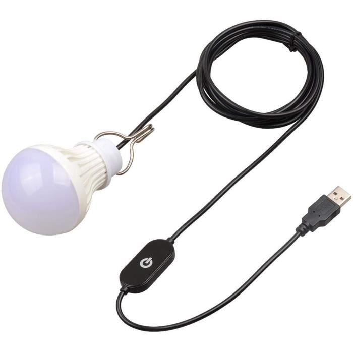 lumière d'urgence ampoule de camping led lampe usb portable lampe de secours avec câble usb non deco lampe couleur assortie