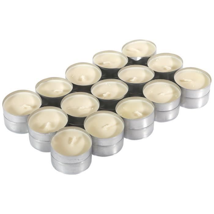 POFET Lot de 100 bougies chauffe-plat en aluminium pour fabrication de bougies chauffe-plat