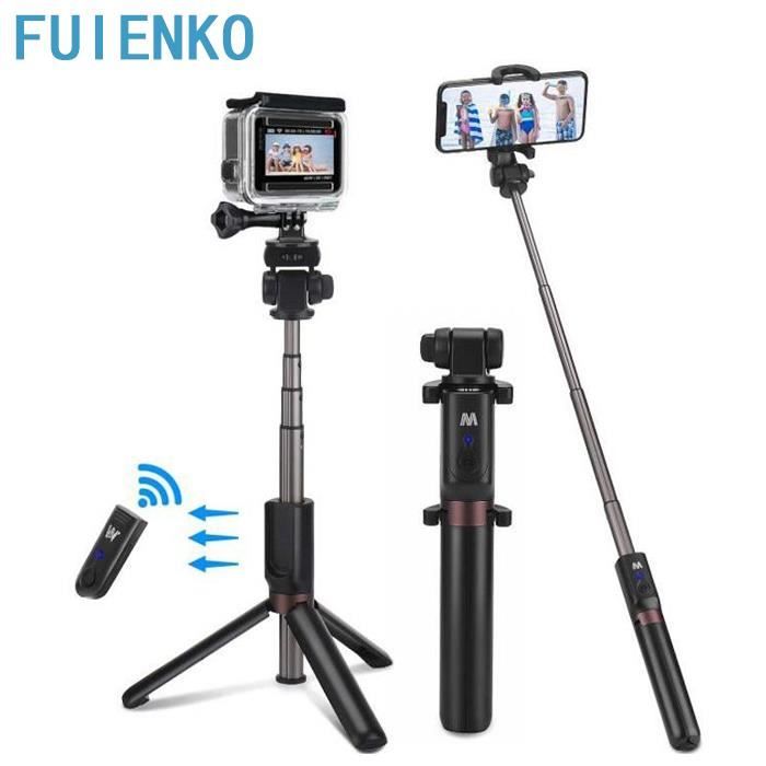 Trépied Ultraléger avec Filetage 1/4 pour Smartphone 150cm Trépied Smartphone en Aluminium Gopro Perche Selfie Trépied Réglable 