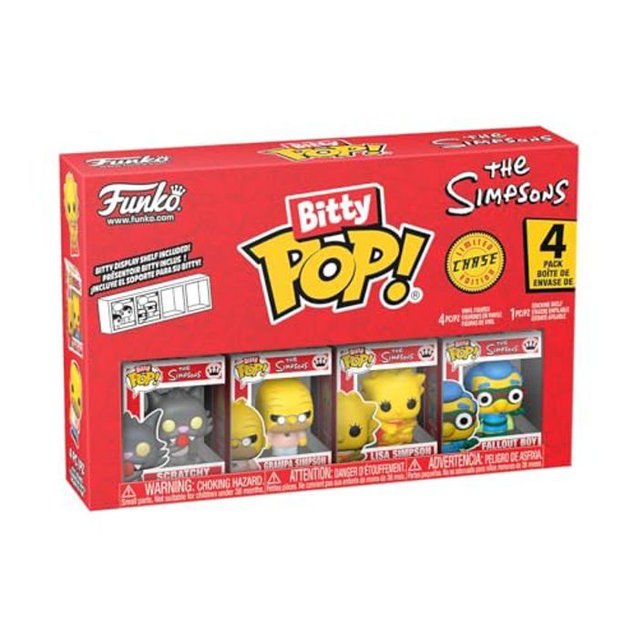 Figurine Funko Bitty Pop! The Simpsons Scratchy 4 Pack Mini Figurines Mystères