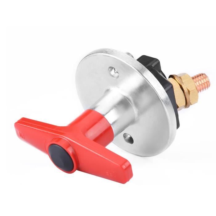 Interrupteur Batterie 12V Yuecoom - Coupe-circuit Universel - 125A Continu / 500A Instantané - Alliage Zinc