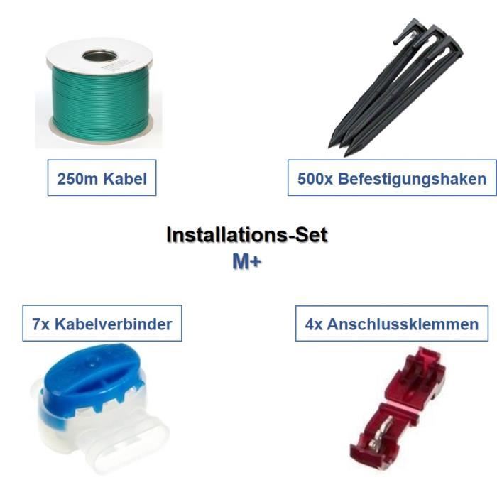 Set d'installation M+ Kärcher tondeuse robotique RLM 4 connecteur pour câble crochet Kit