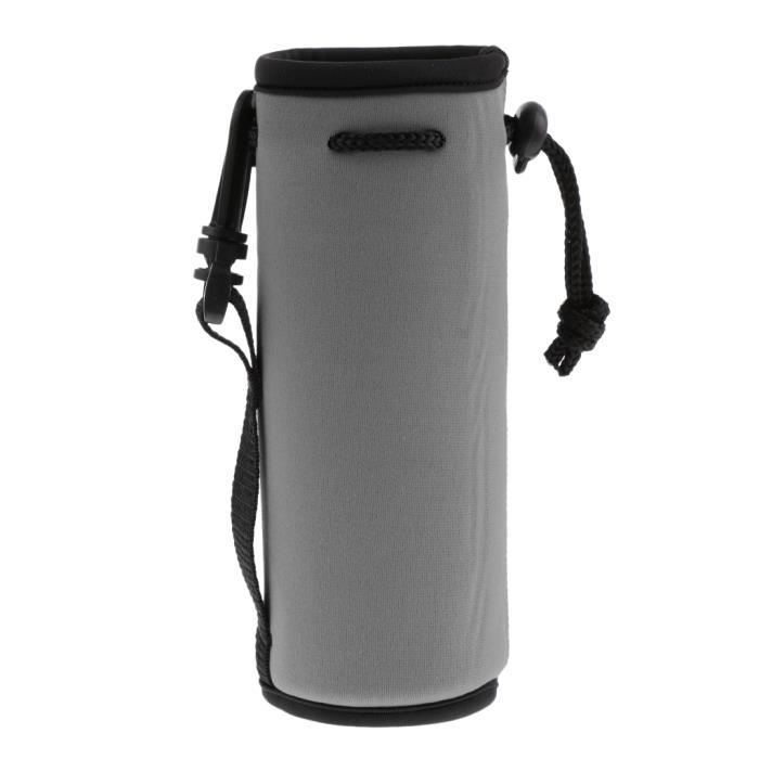 Housse Isotherme Néoprène Pour Bouteille D'eau - Sac à Bandoulière Réglable - Garde Au Chaud/froid - Taille S 500ml