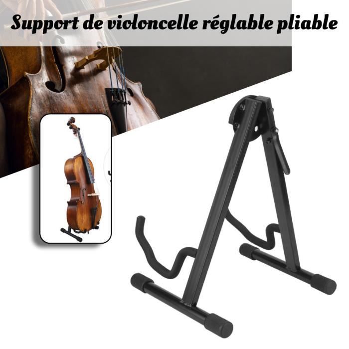 Stand pour violoncelle portable réglable en acier résistance en style A-  Noir-BEL62 - Cdiscount Instruments de musique