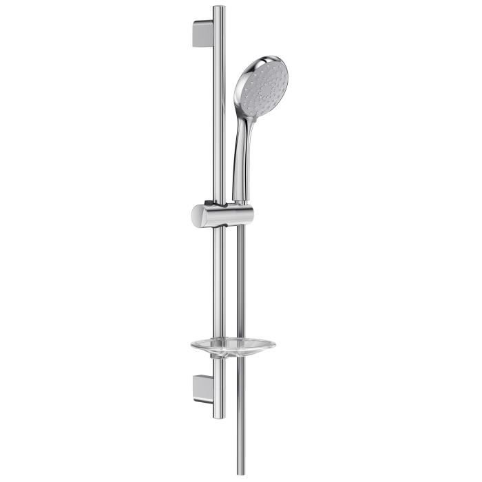 Jacob Delafon E99899-CP Ensemble de douche Awaken douchette + barre de douche + flexible Chrome