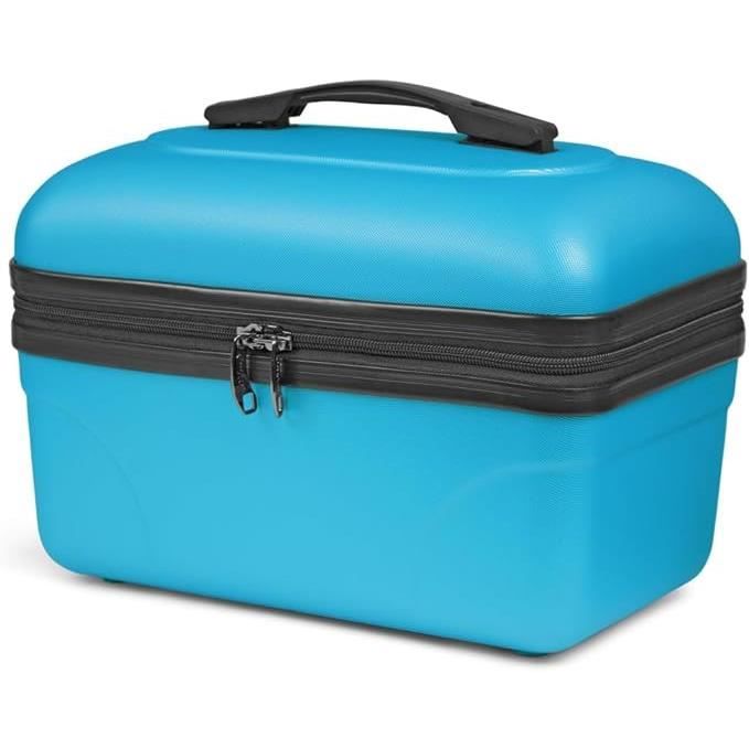 Vanity Rigide KINSTON – (ABS) - Bleu - Grande capacité L 34,5 x H 20 x P 21 cm