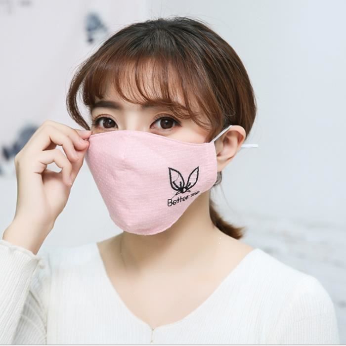 3xMasques Bouche Ext/érieur Coton Unisexe Bouche Masque Nez Antipoussi/ère//haze R/éutilisable avec PM 2.5 Filtrer /à Charbon Actif Masque Visage Chaud Anti-pollution Respiratoire pour V/élo Moto Voyage Ski