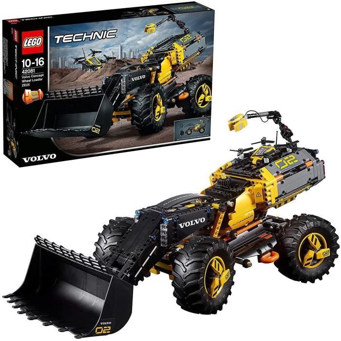LEGO®-Technic Le tractopelle Volvo Concept ZEUX Jeu Garcon et Fille 10 Ans  et Plus, Jeu de Construction, 1167 Pieces 42081