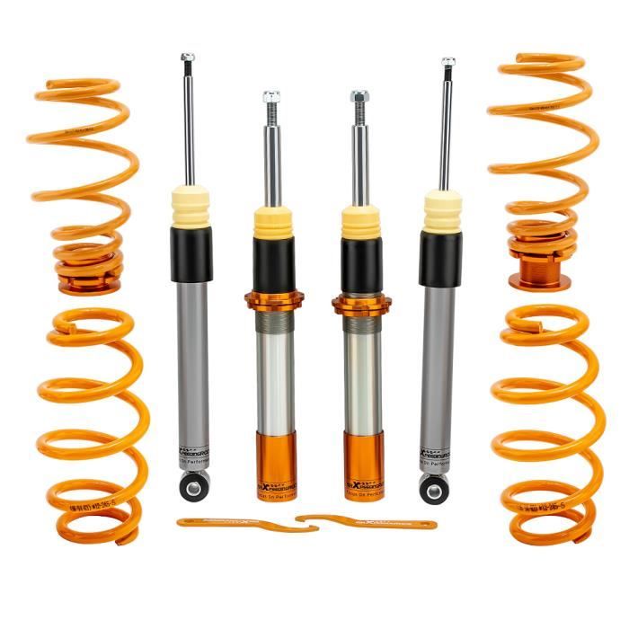 Kit Suspension Combiné Fileté Amortisseur pour VW Golf V /Golf VI /Jetta III /Passat /Touran /EOS / CC