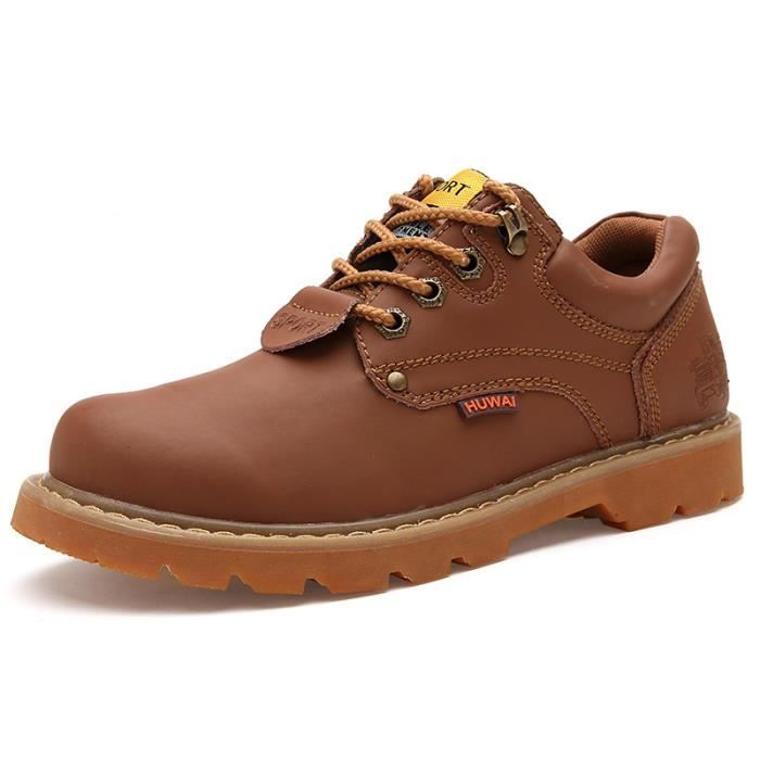 bottine brune homme