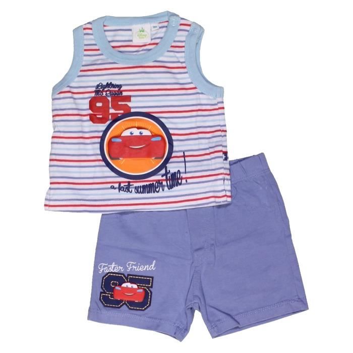 Pyjama 2 Pieces Bebe Garcon Disney 9 Mois Bleu Ete Bleu Cdiscount Pret A Porter