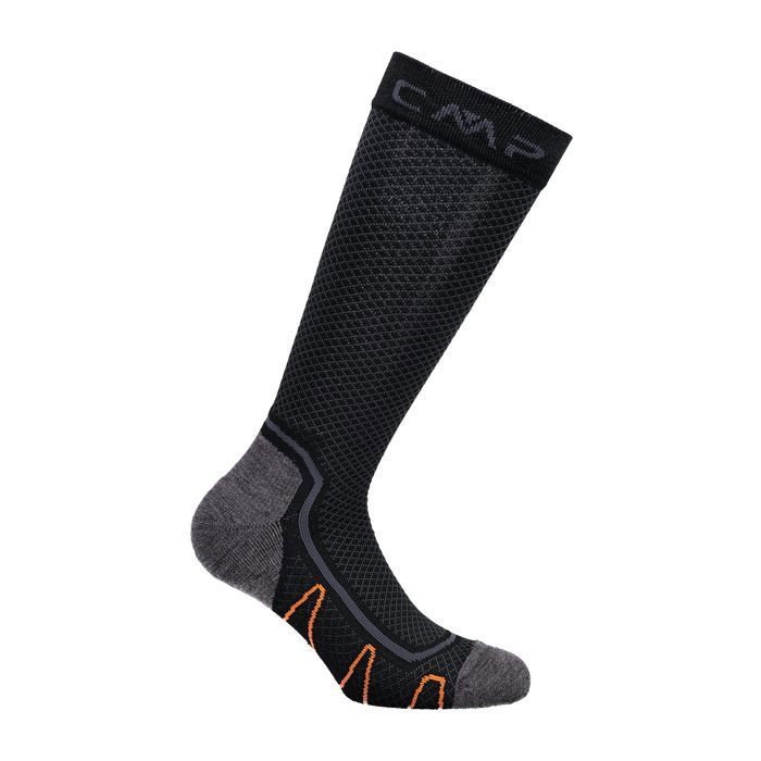 Chaussettes De Ski CMP En Laine Mérinos - Mixte Adulte - Confort Optimal Pour Sports D'Hiver - Fabriqué En Italie