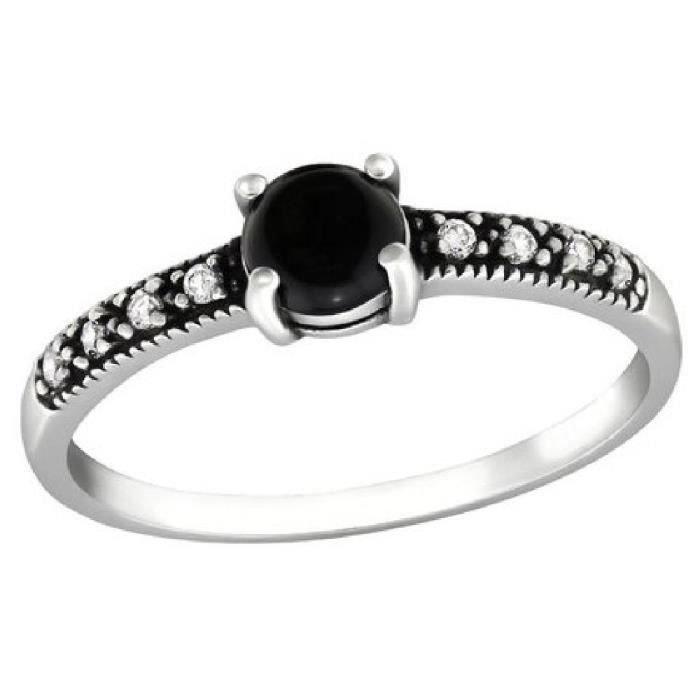 bague solitaire noir bague solitaire noir
