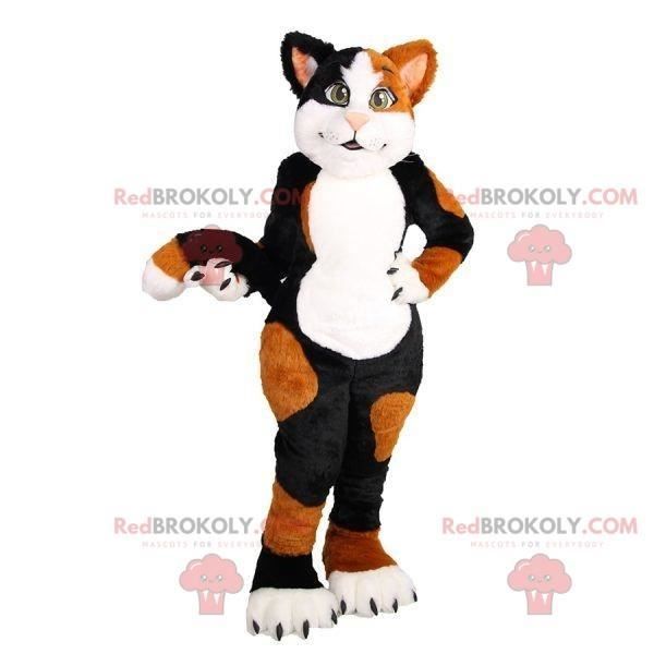 Mascotte De Chat Blanc Noir Et Marron Doux Et Mignon Costume Redbrokoly Com Personnalisable Cdiscount Jeux Jouets