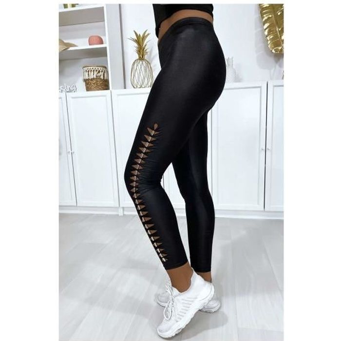 legging noir brillant