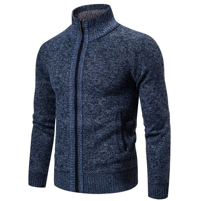 Cardigan Homme Manches Courtes Col Viscose - Tricoté Élégant Printemps Automne - PJ PAUL JONES
