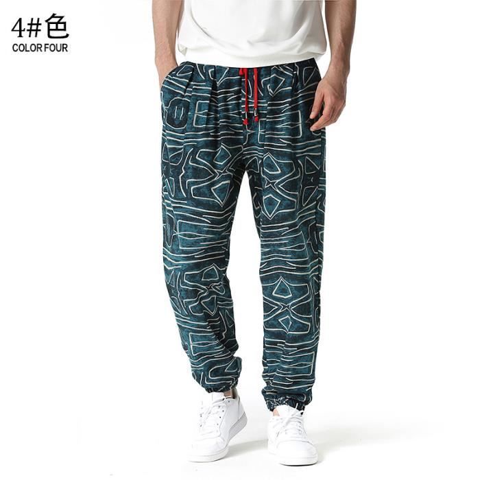 Pantalon de jogging de luxe pour hommes imprimé Floral Ck14_4