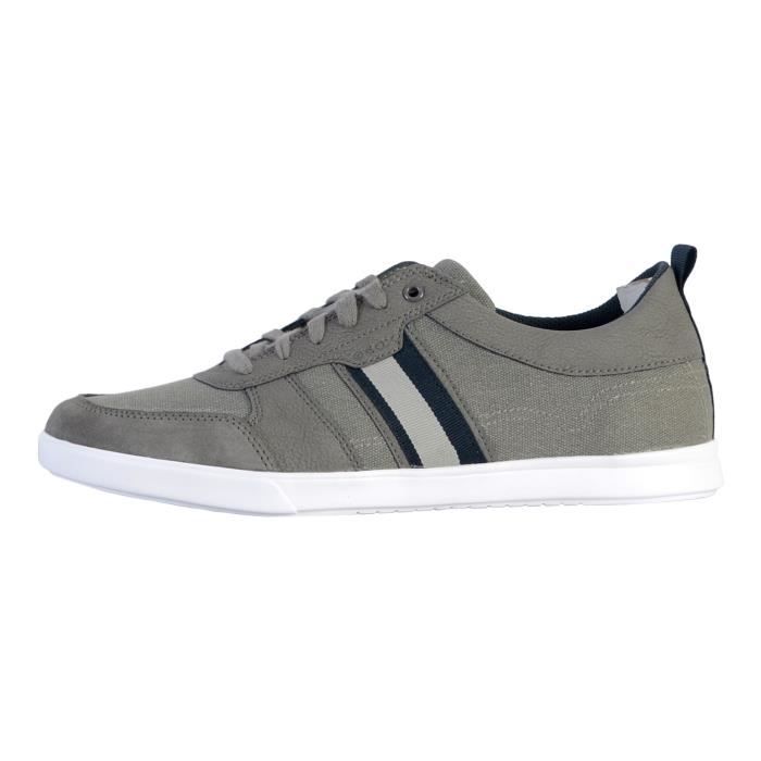 Tennis Basket Basses Geox U Walee Canvas Gris Homme Gris