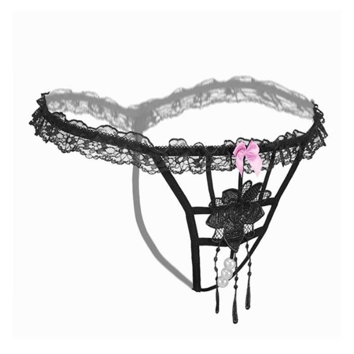 String Dentelle Respirant Brodé - Sous-vêtement Femme, Neuf Avec étiquettes - Marque Générique